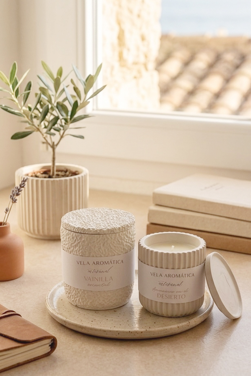 velas de soja aromáticas en Jávea